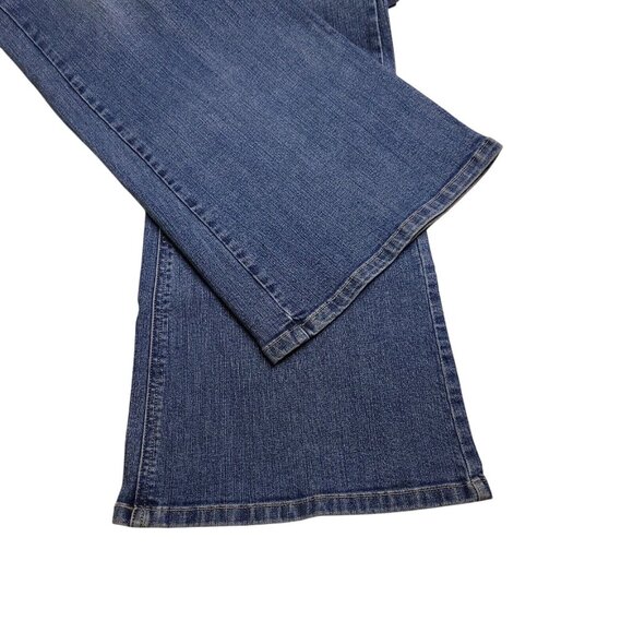 White House Black Market Womens Flare Leg Contour Jeans 14 Medium Wash Mid Rise - Picture 7 of 9